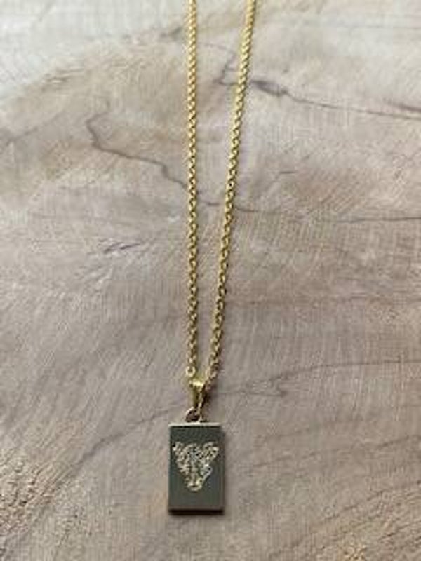 panter kop tag ketting