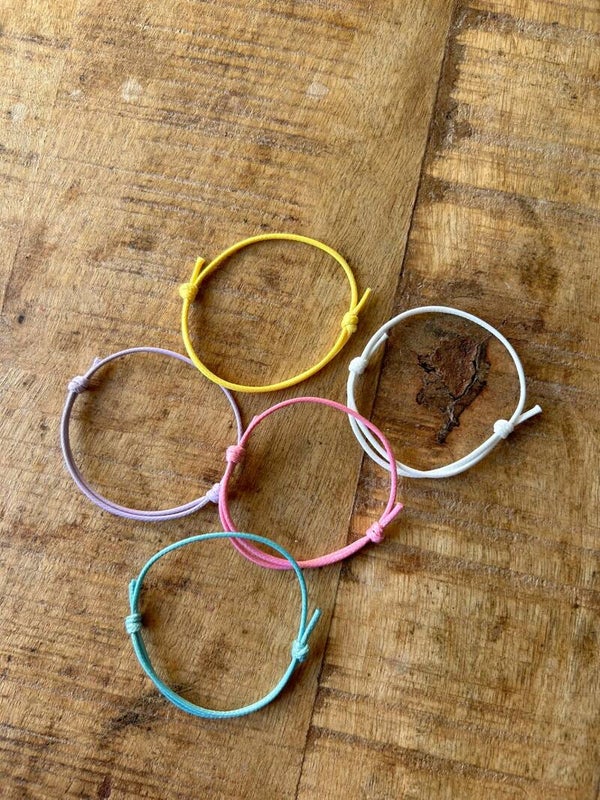 Touw bracelet - turquoise