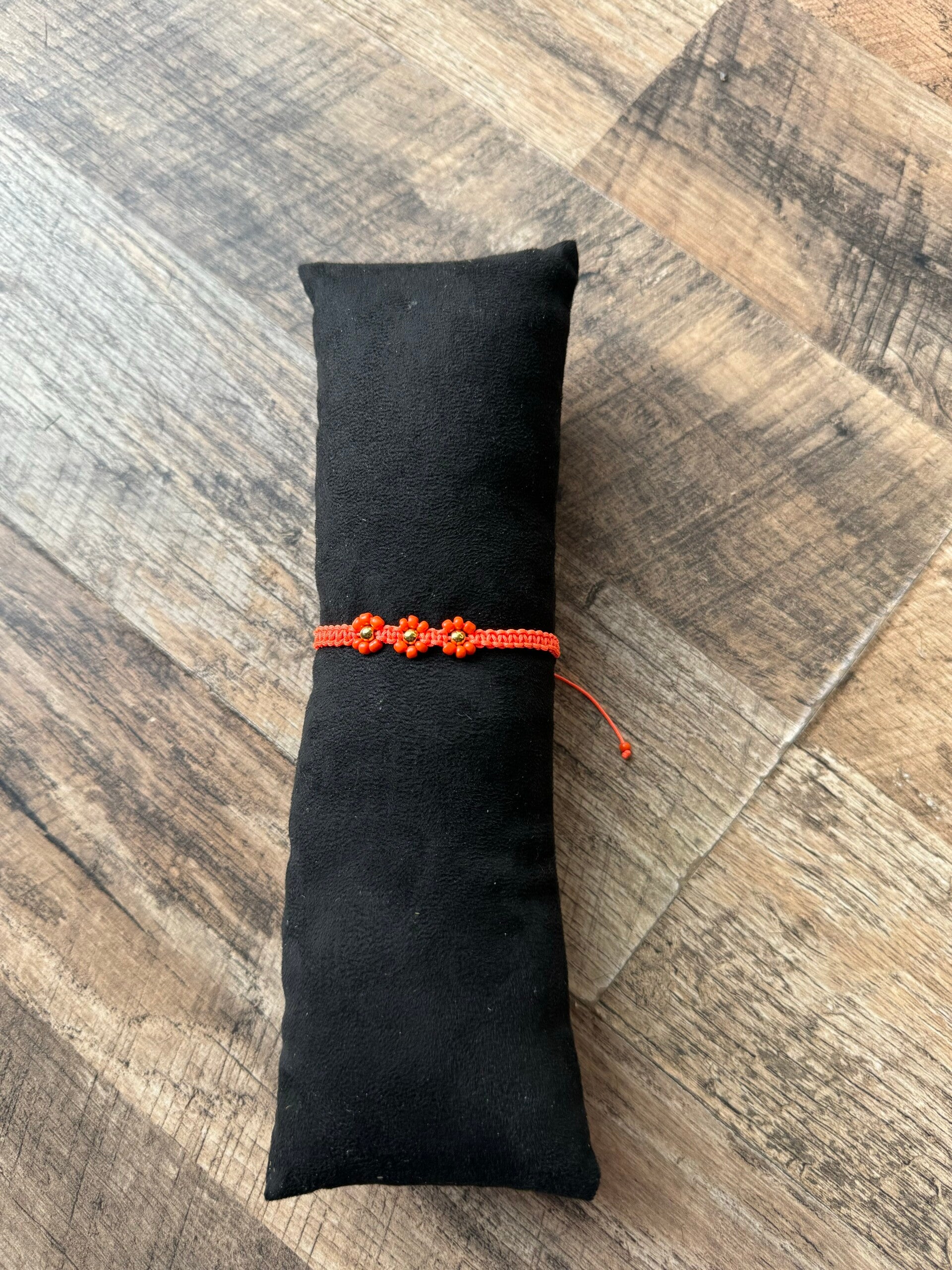 Flower bracelet - oranje