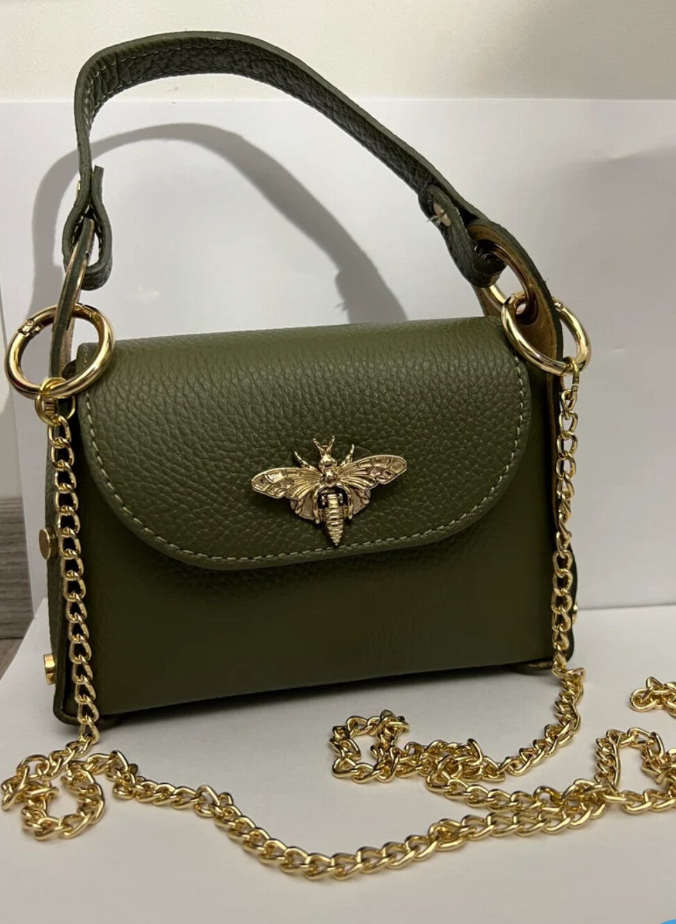 Bijen tas - olijfgroen