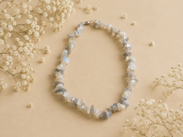 Split Ketting Labradoriet Edelsteen