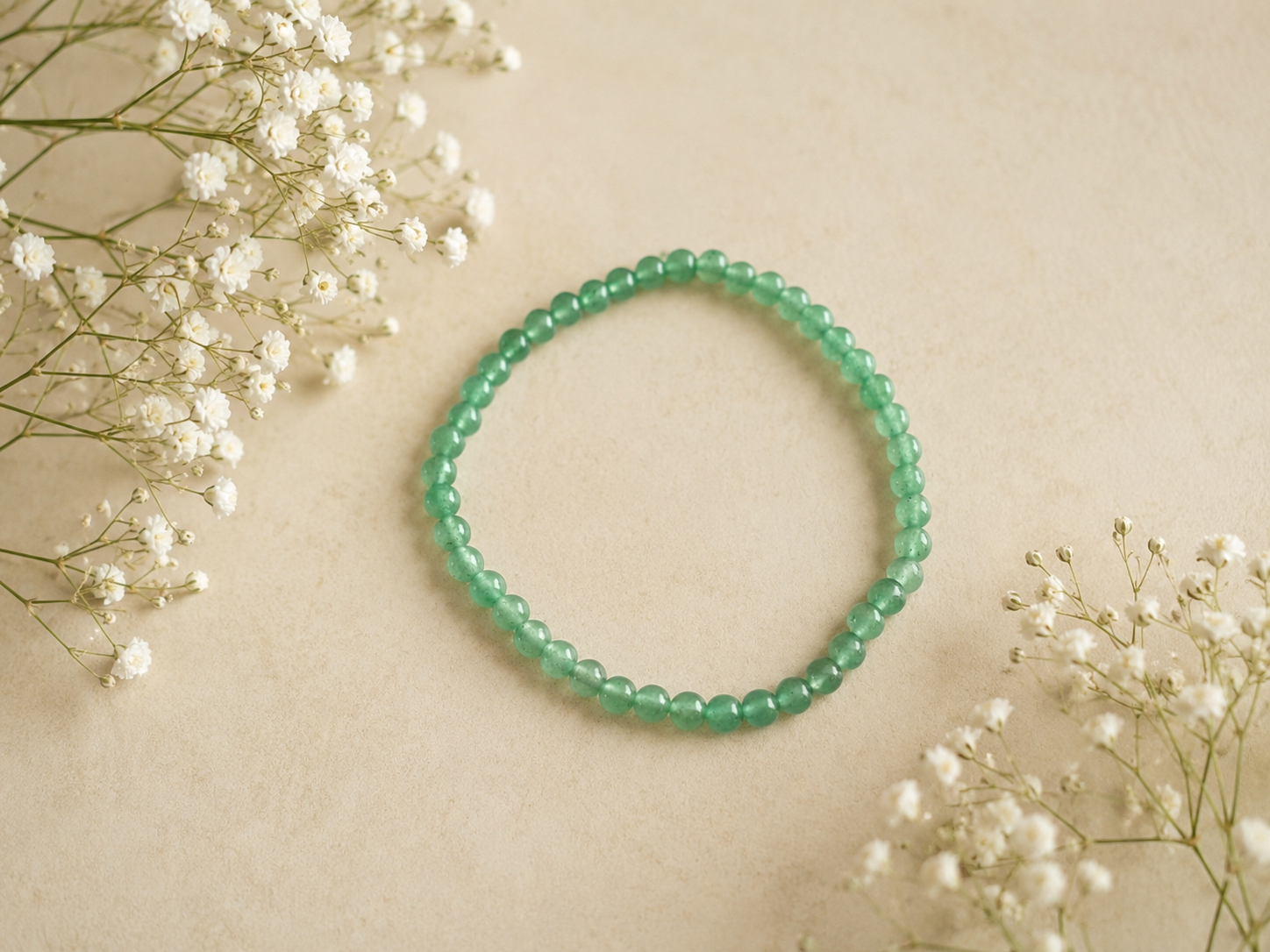Kogelarmband 4mm Aventurijn