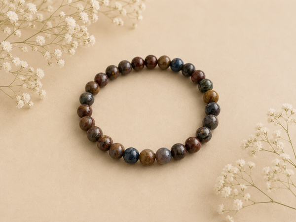 Kogelarmband 8mm 21cm Pietersiet