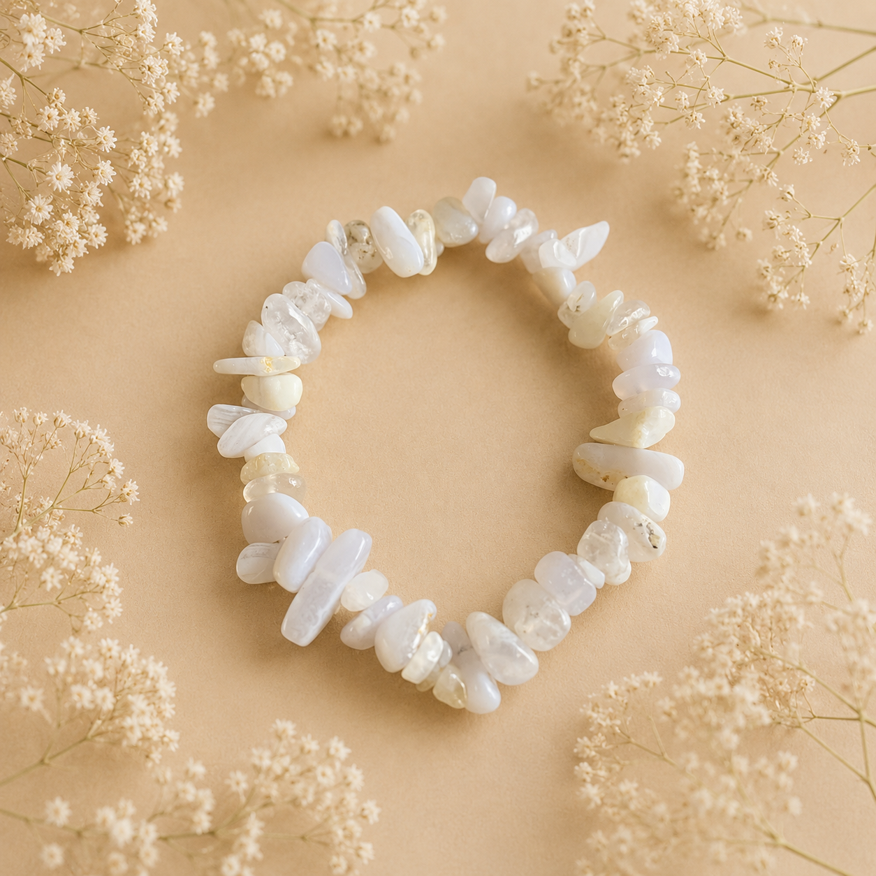 Split Armband Chalcedoon - Natuurlijke Edelsteen Armband