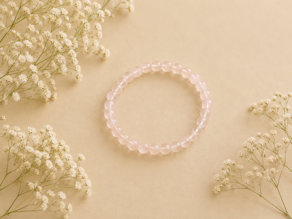 Kogelarmband 6mm Rozekwarts