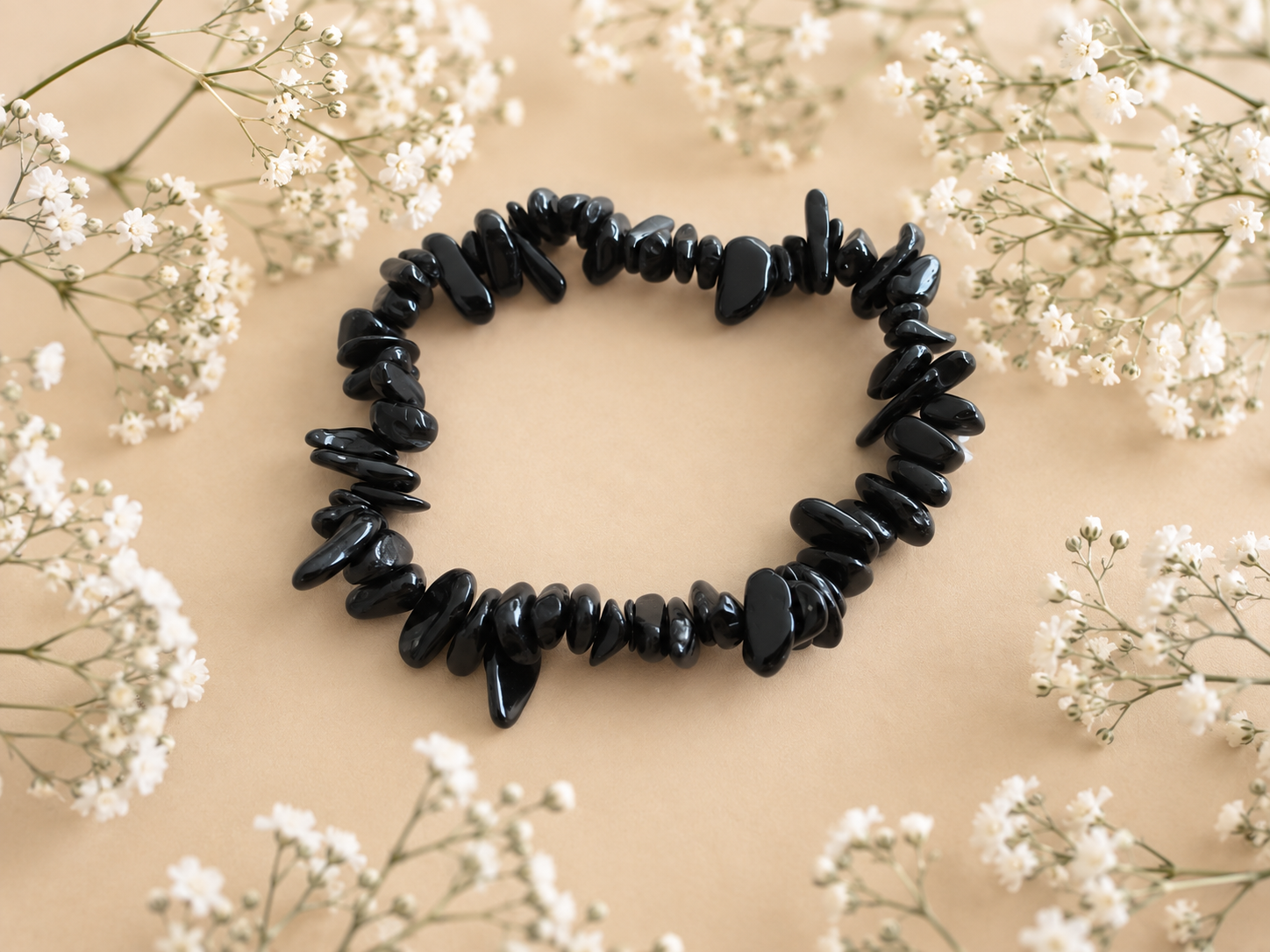 Split Armband Toermalijn Zwart - Edelsteen Armband