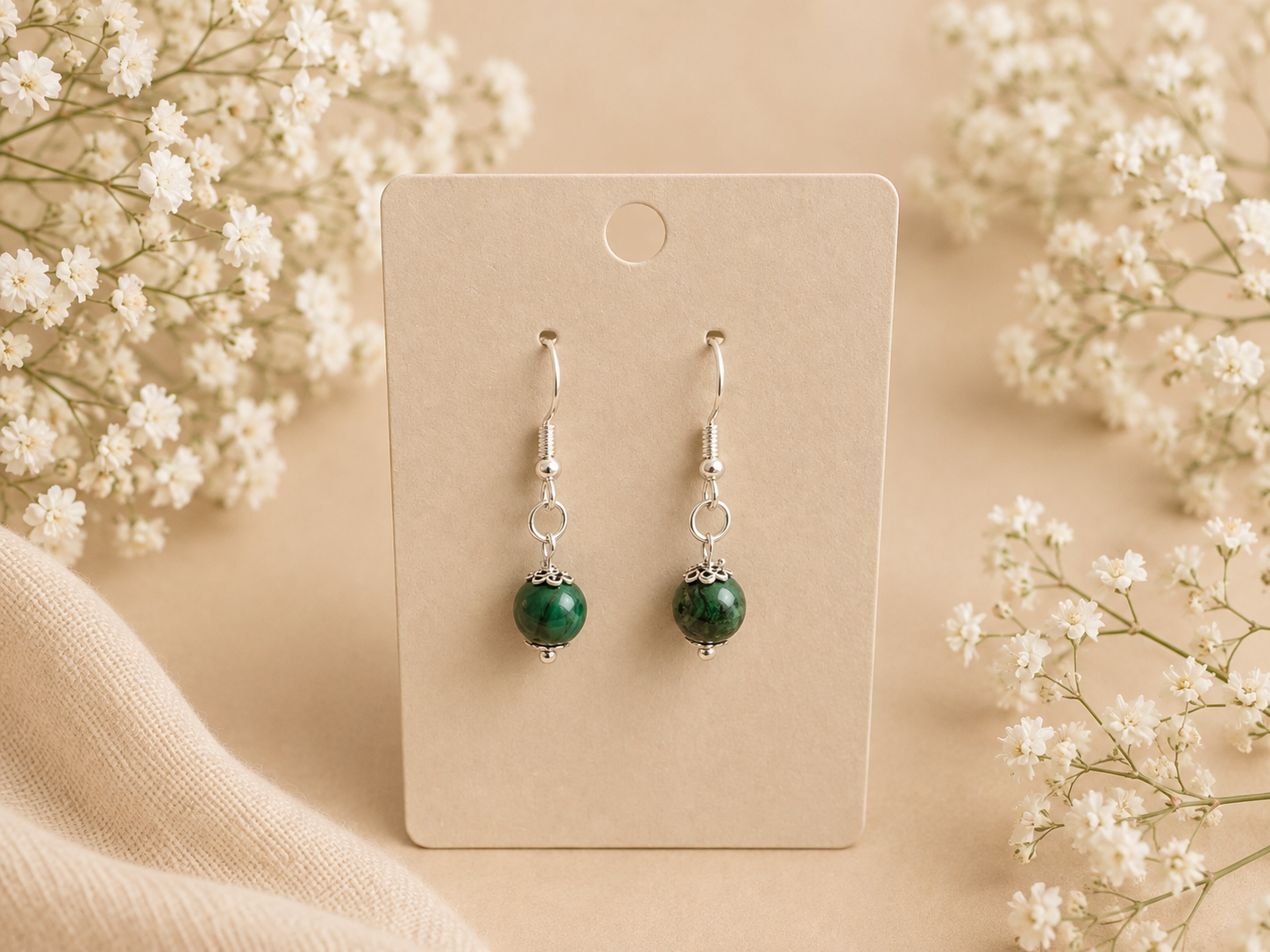 Elegante Jade Oorbellen - Handgemaakt