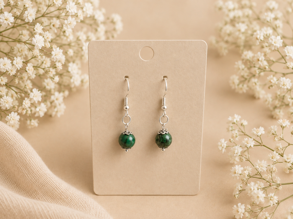 Elegante Jade Oorbellen - Handgemaakt