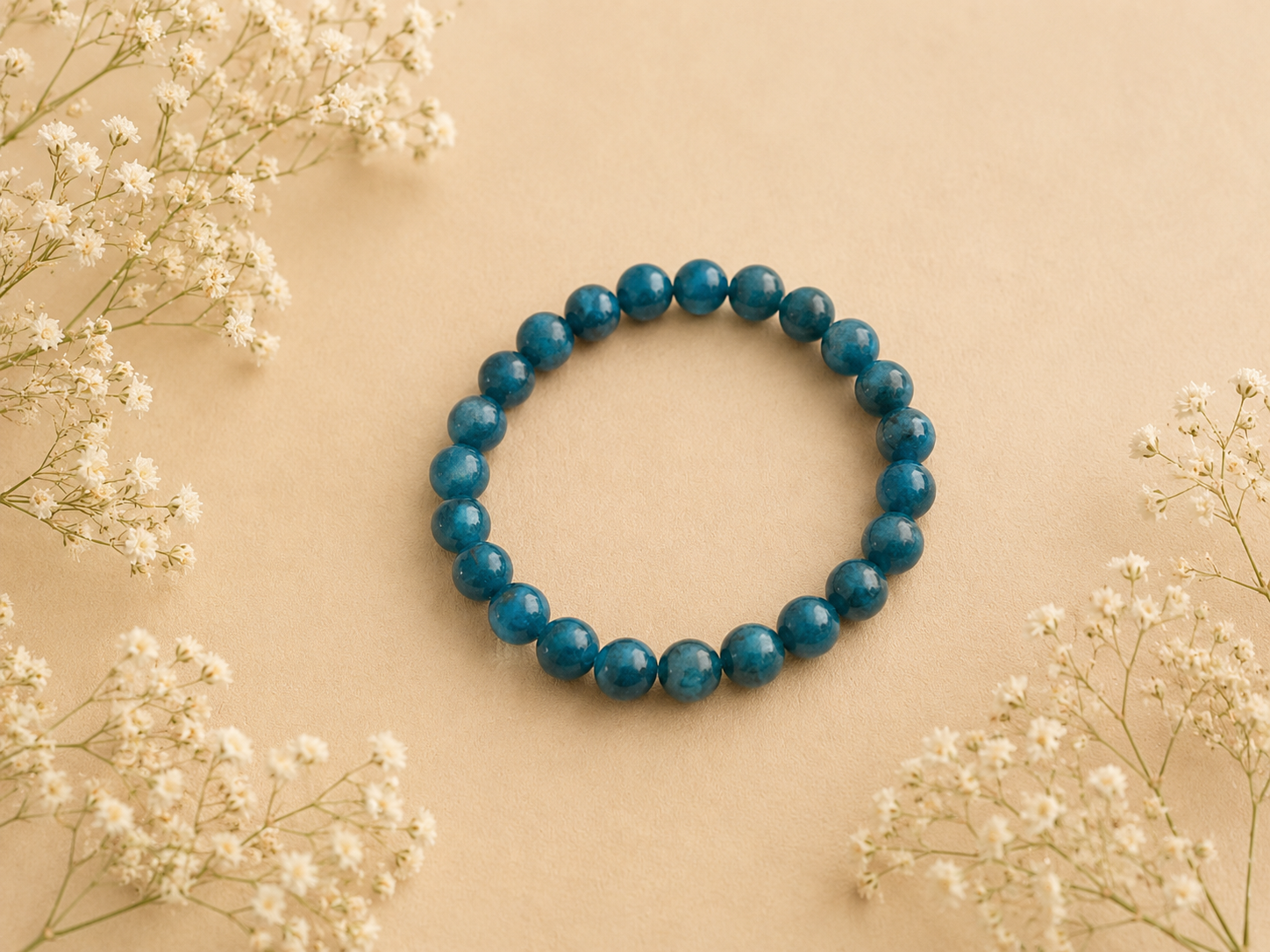 Kogelarmband 8mm Apatiet