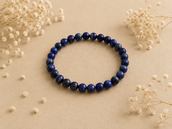 Kogelarmband 6mm Sodaliet - Natuurlijke Edelsteen Armband