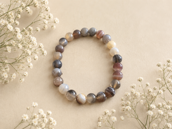 Kogelarmband 8mm Botswana Agaat