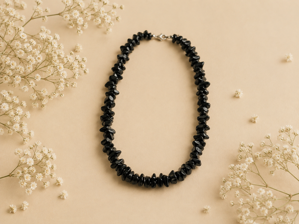 Split Ketting Zwarte Onyx