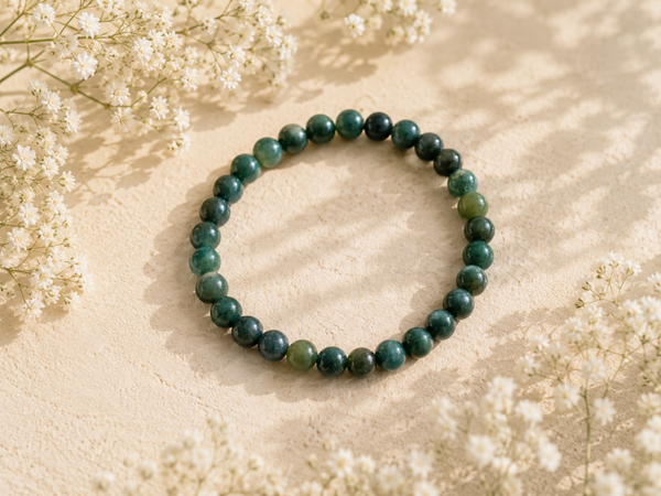 Kogelarmband 6mm Mosagaat