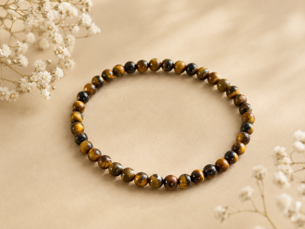 Kogelarmband 4mm Tijgeroog