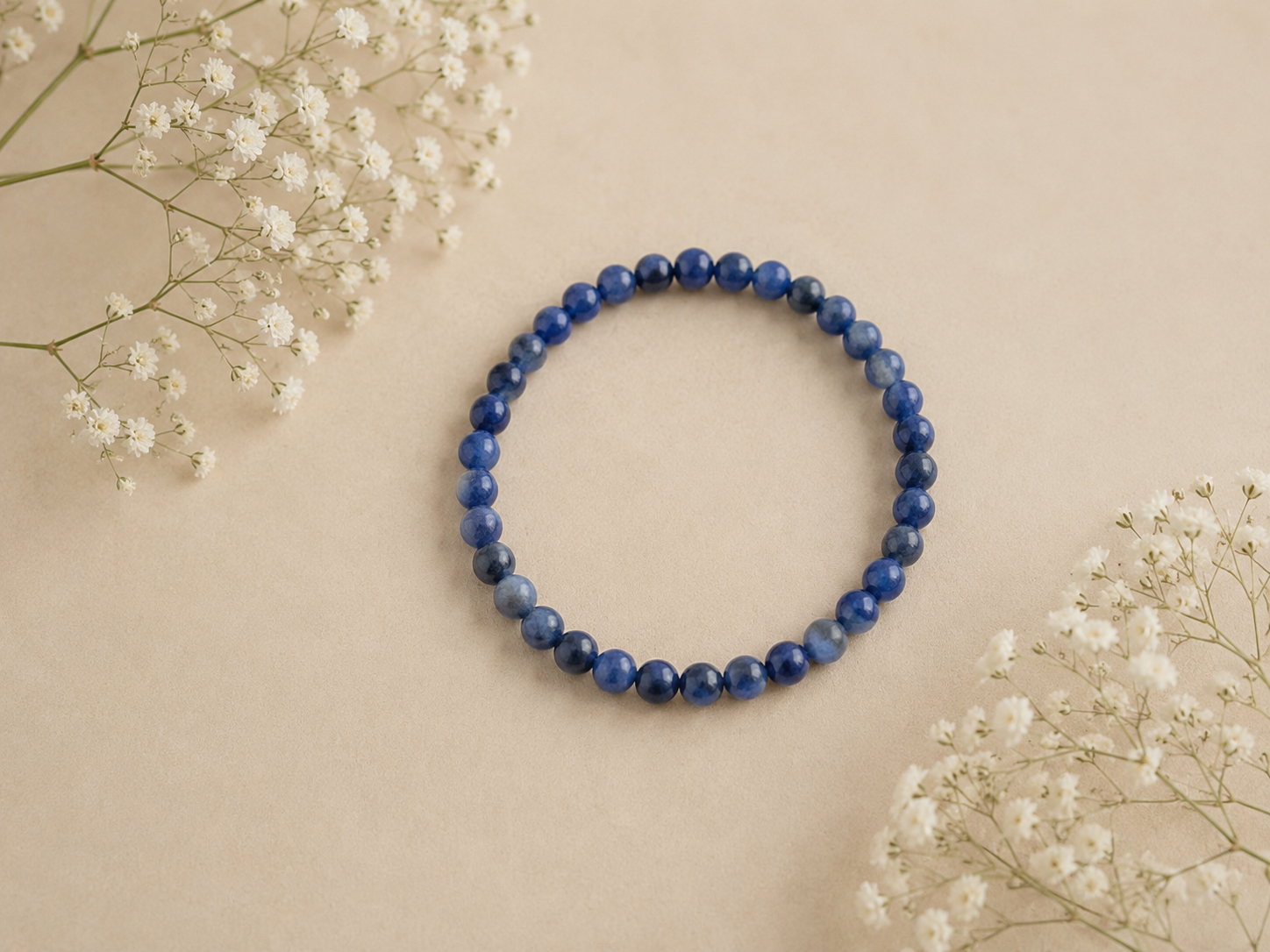 Kogelarmband 4mm Sodaliet