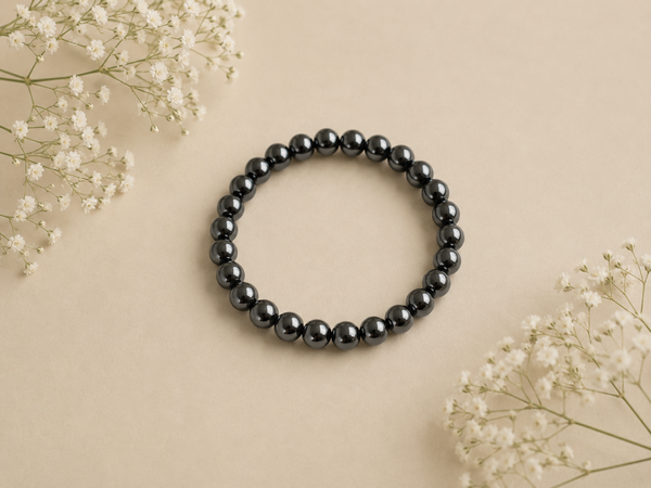 Kogelarmband 8mm Hematiet