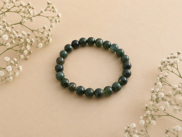 Kogelarmband 8mm Mosagaat