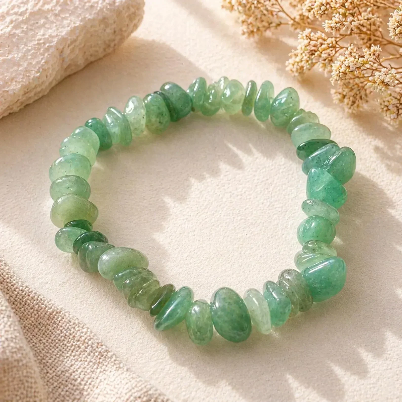 Split Armband Groene Aventurijn