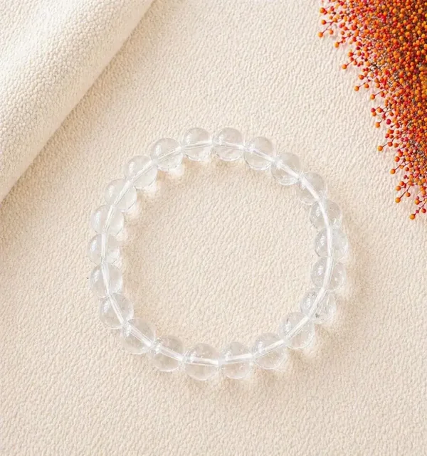 Kogelarmband 8mm Bergkristal