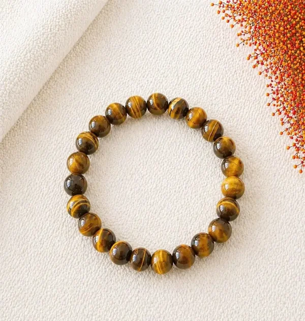 Kogelarmband 8mm Tijgeroog