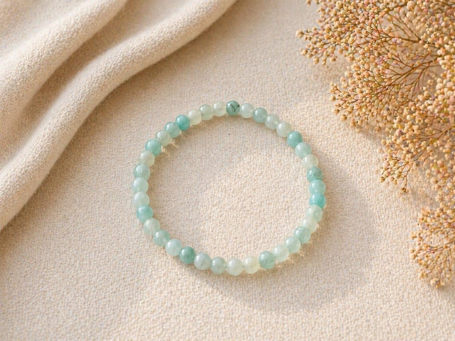 Kogelarmband 4mm Amazoniet