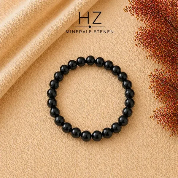 Kogelarmband 6mm Onyx