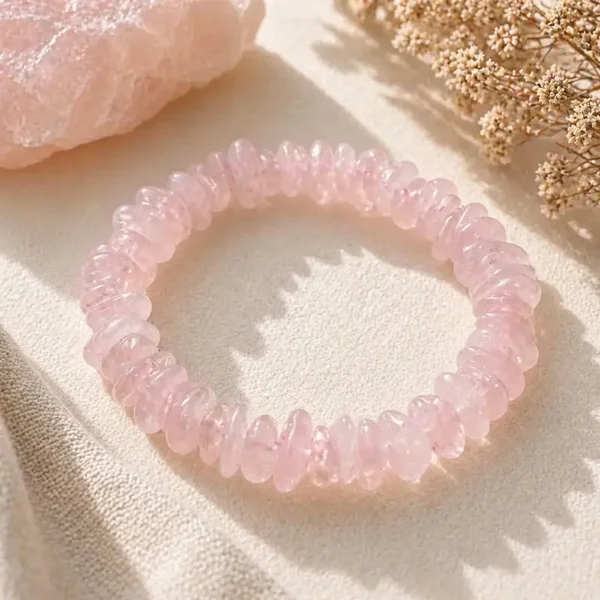 Split Armband Rozenkwarts