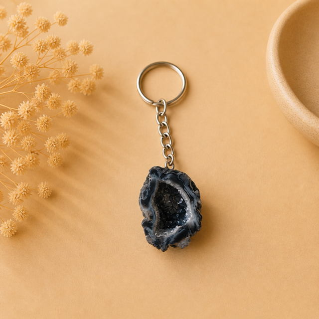 Sleutelhanger Agaatgeode