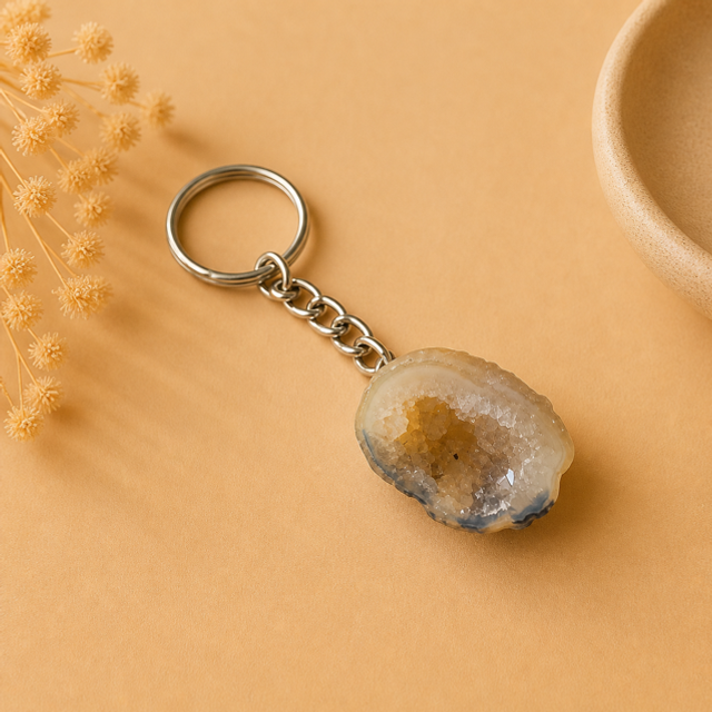 Sleutelhanger Agaatgeode