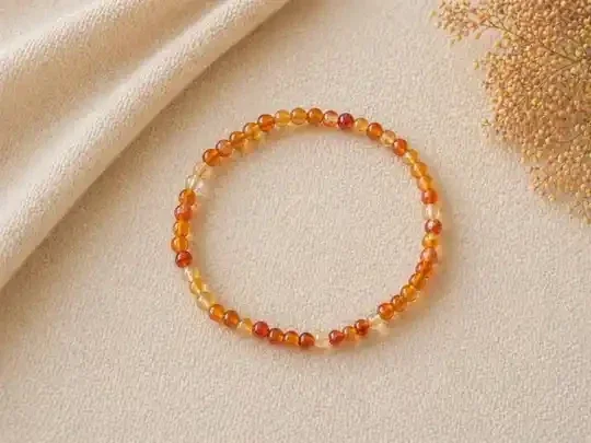 Kogelarmband 4mm Carneool