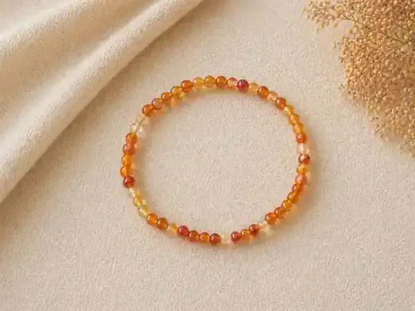 Kogelarmband 4mm Carneool