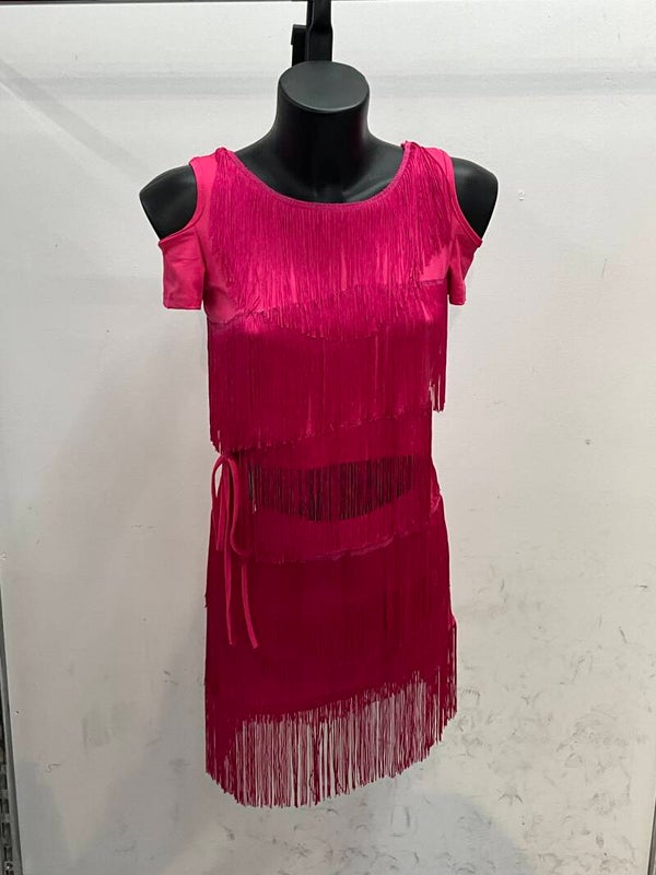 Top off-shoulder con frange