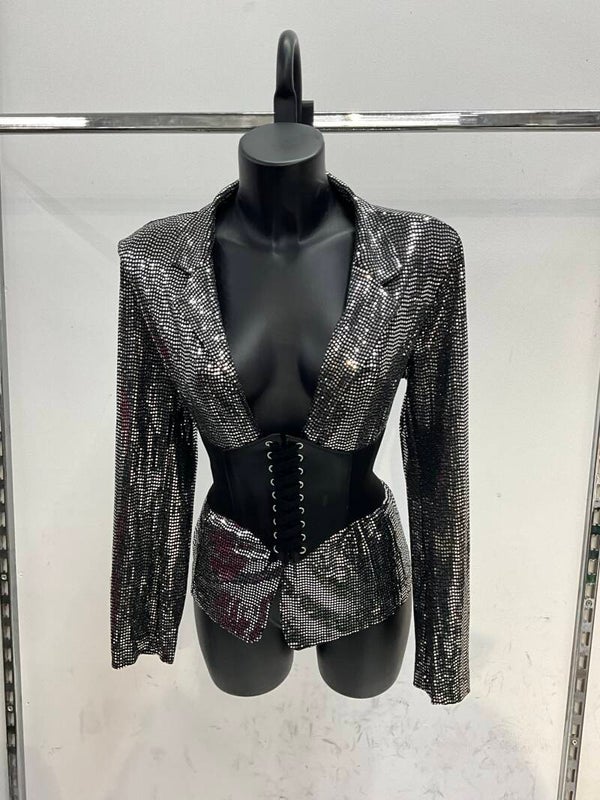 Blazer con paillettes