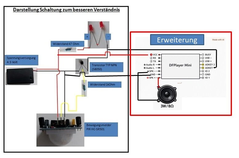 Erweiterte Schaltung DFPlayer