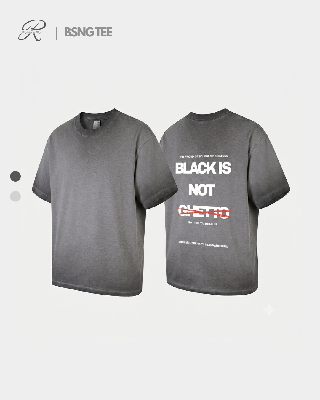 Rhymeo'therapy: 'Black is Not Ghetto' Tee