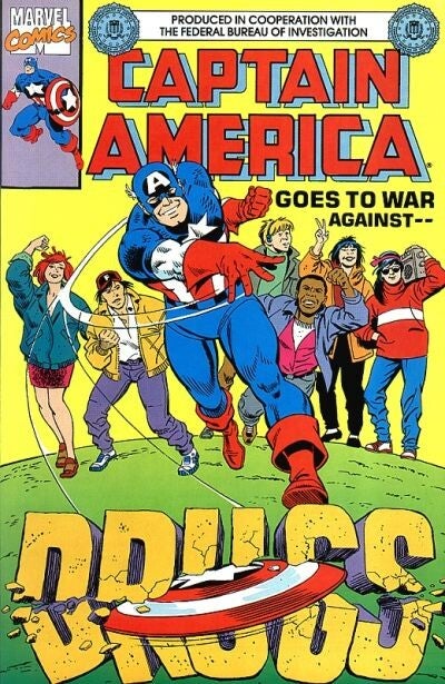 Captain America: Goes to war against Drugs #1A