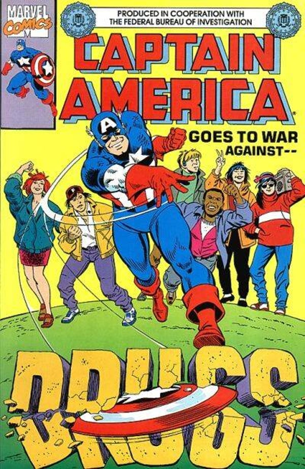 Captain America: Goes to war against Drugs #1A