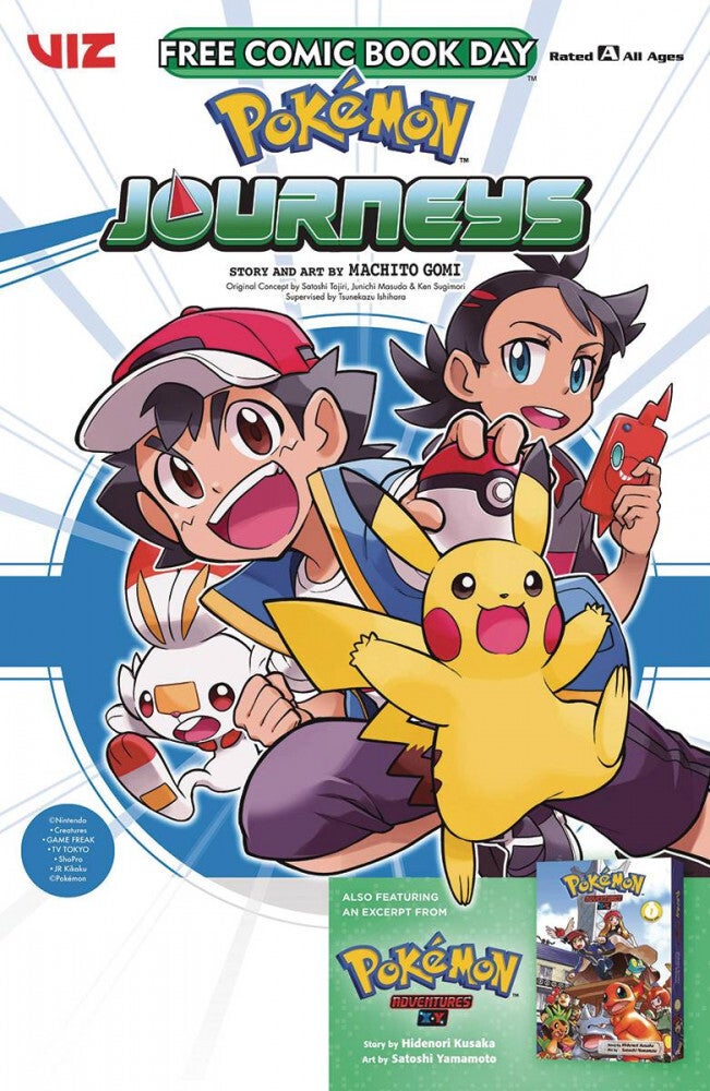 Free Comic Book Day 2022 (Pokémon Journeys Pokemon Adventures XY)