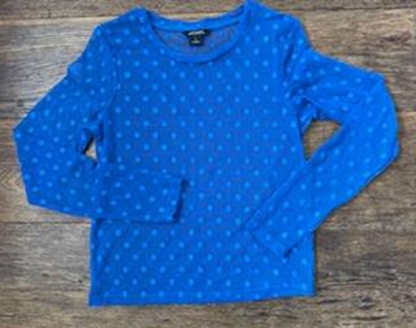 Monki Blue Polka Dot Top
