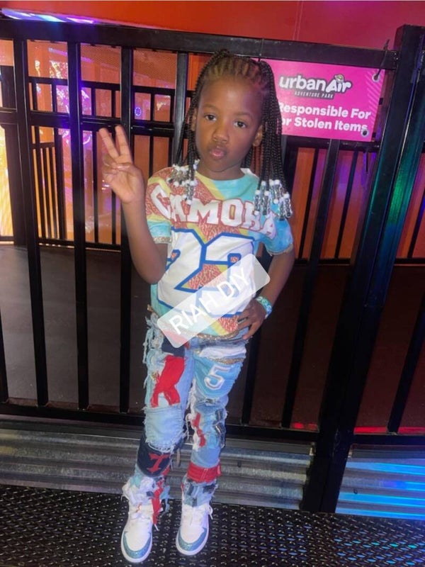 Girls' Stacked Patchwork Jeans w/ 3D Tee ✨