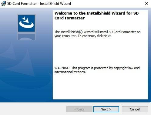 SD Card Formatter for PC, Windows