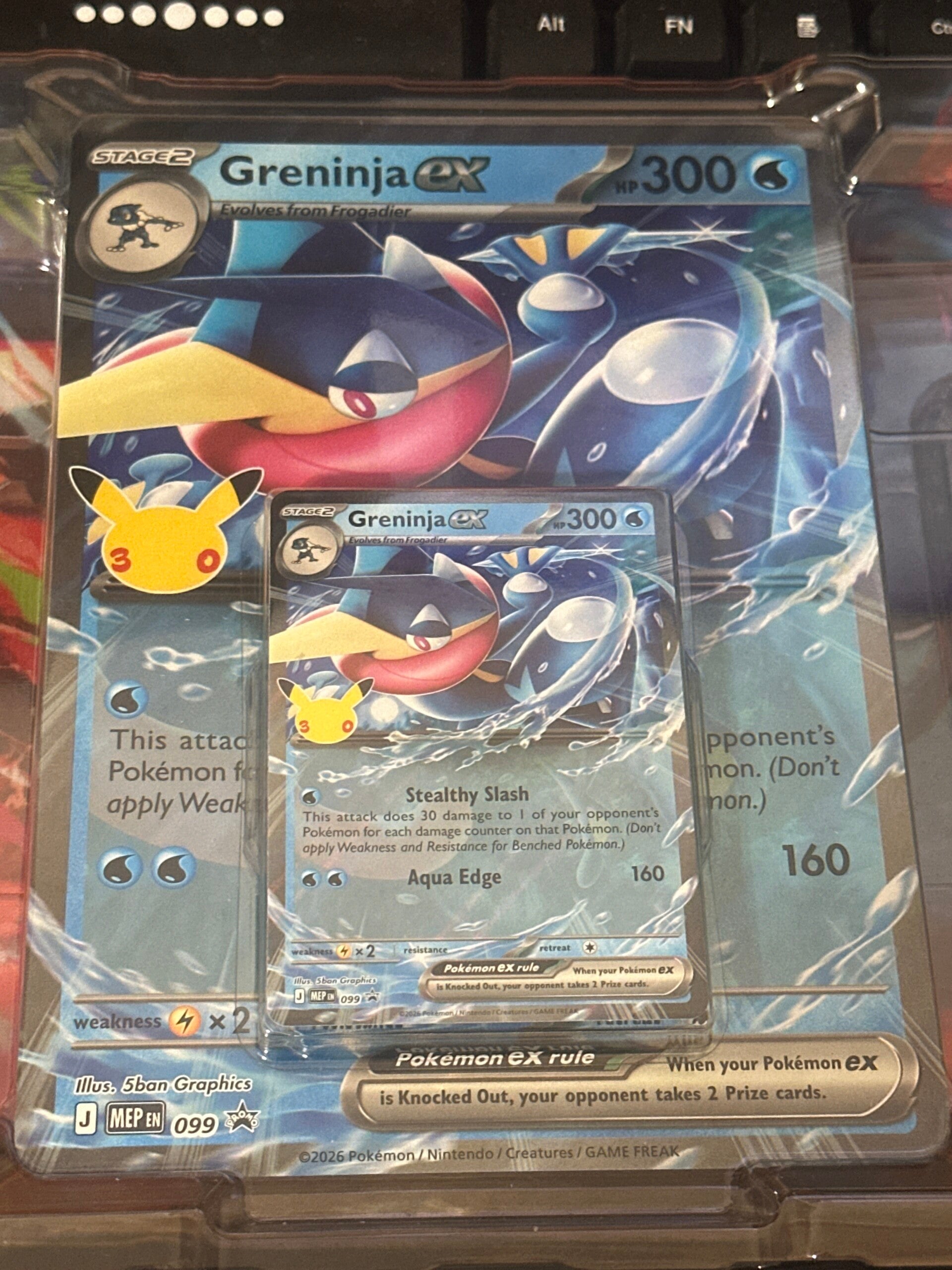 Greninja EX and Greninja EX jumbo