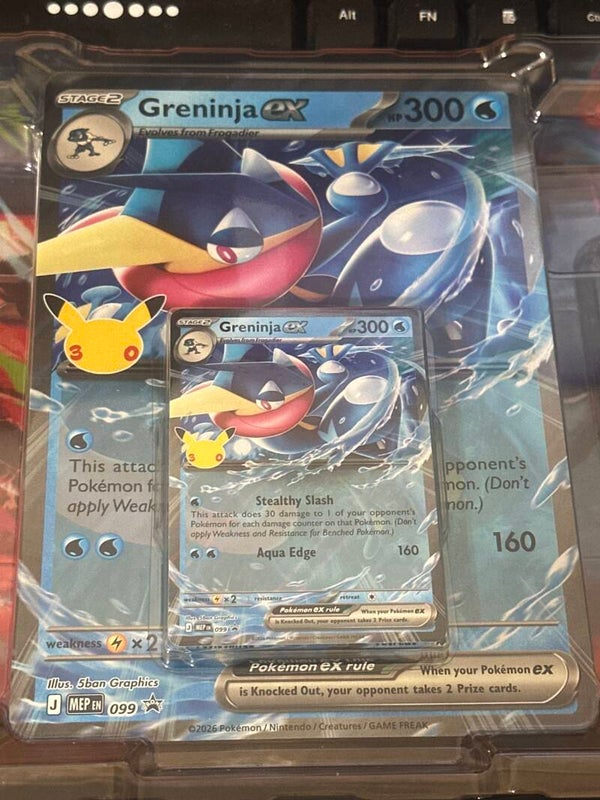 Greninja EX and Greninja EX jumbo
