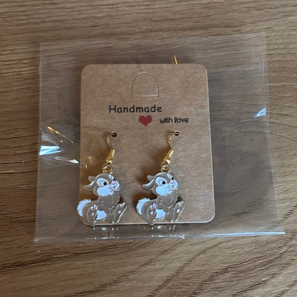 Oorbellen mvr. Konijn vriendinnetje stampertje