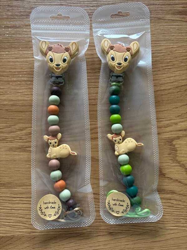 Kralen speenkoord bambi