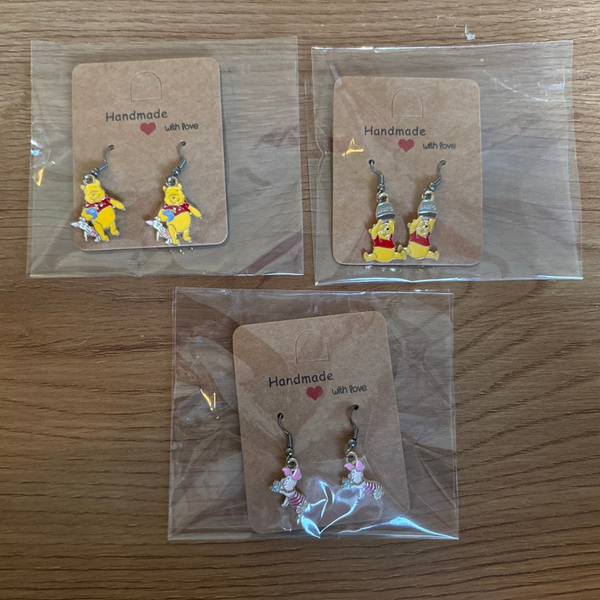 Oorbellen Winnie (donker grijs)