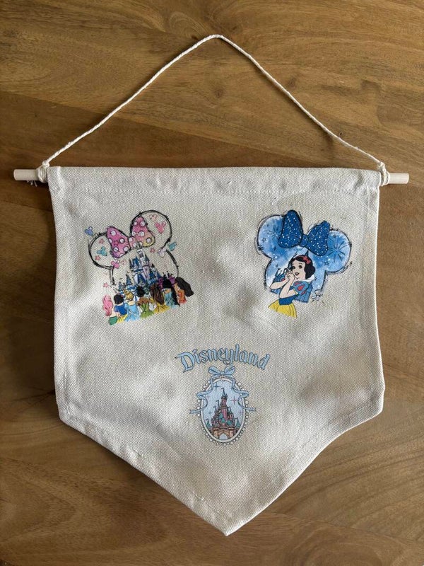 Pintrading banner prinsessen/sneeuwwitje/kasteel