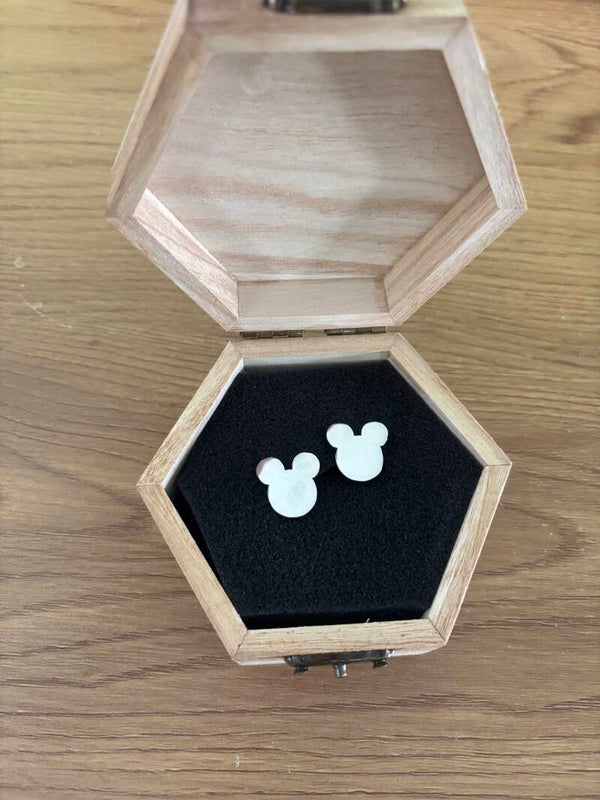 Mickey Manchet knopen Zilver
