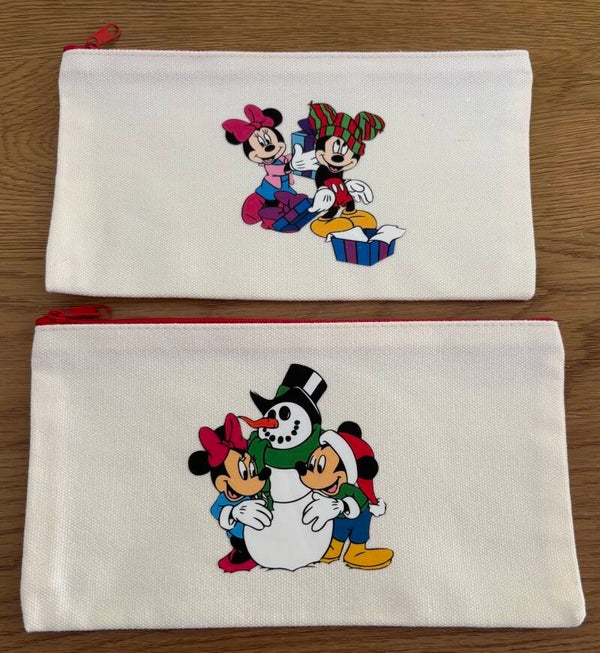 Canvas etui kerst
