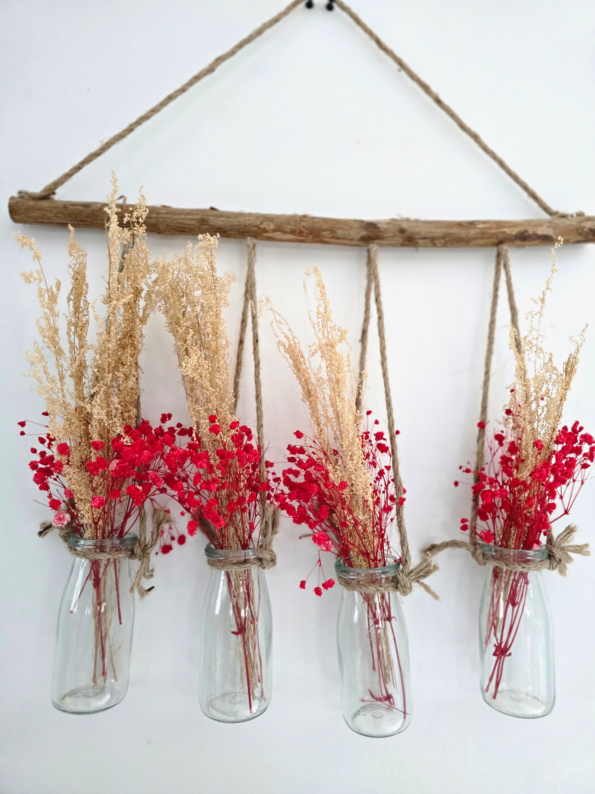 suspension vase fleuri